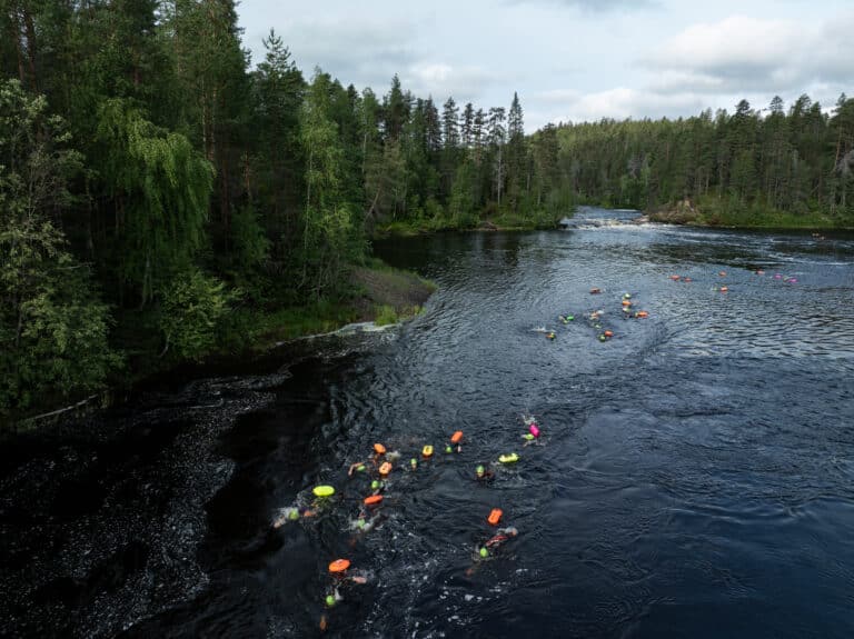 2024 Downhill Swim 013 drone photo Simo Vilhunen