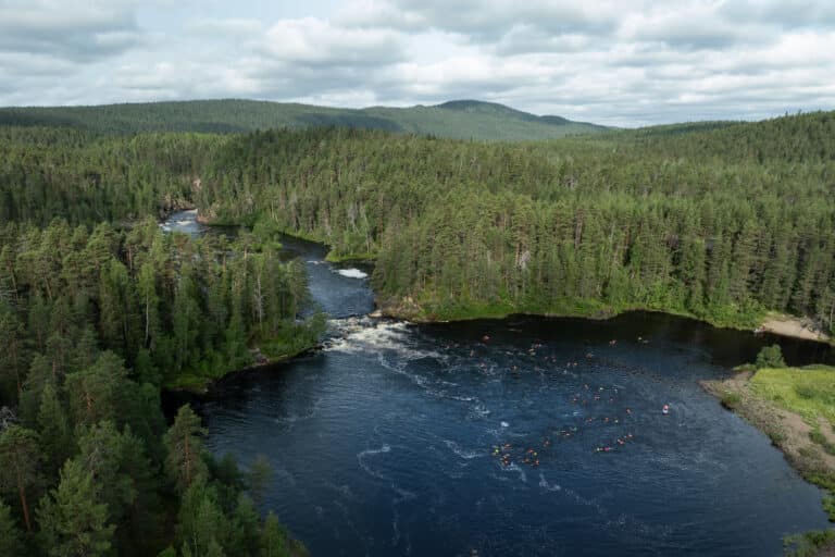 2024 Downhill Swim 012 drone photo Simo Vilhunen